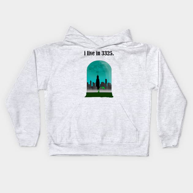 i live in 3325 Kids Hoodie by Sanctus